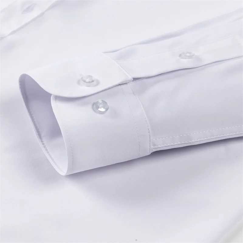 Men s Classic ButtonDown Shirt with Long Sleeves Solid Color Casual Business Top for Spring Streetwear and Beach Vacation J251017