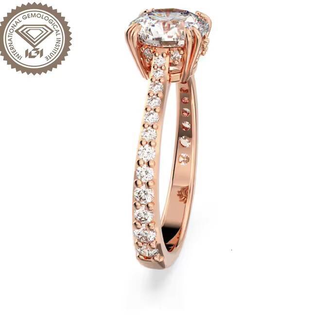 IGI Certified Fine Jewelry Ring DVS1 Round Cut 1ct Laboratory Grown Diamond Customizable Womens Wedding Ring Proposal Ring