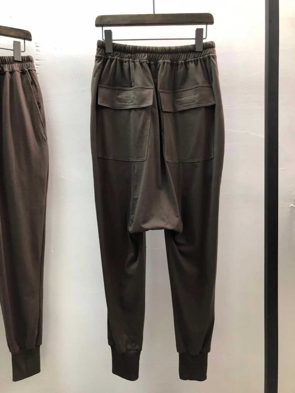 Owen Seak Men Casual Pants 100 Cotton Gothic Men Clothing Sweatpants Summer Lightweight Women Solid Loose Pants Size XLXJ251017