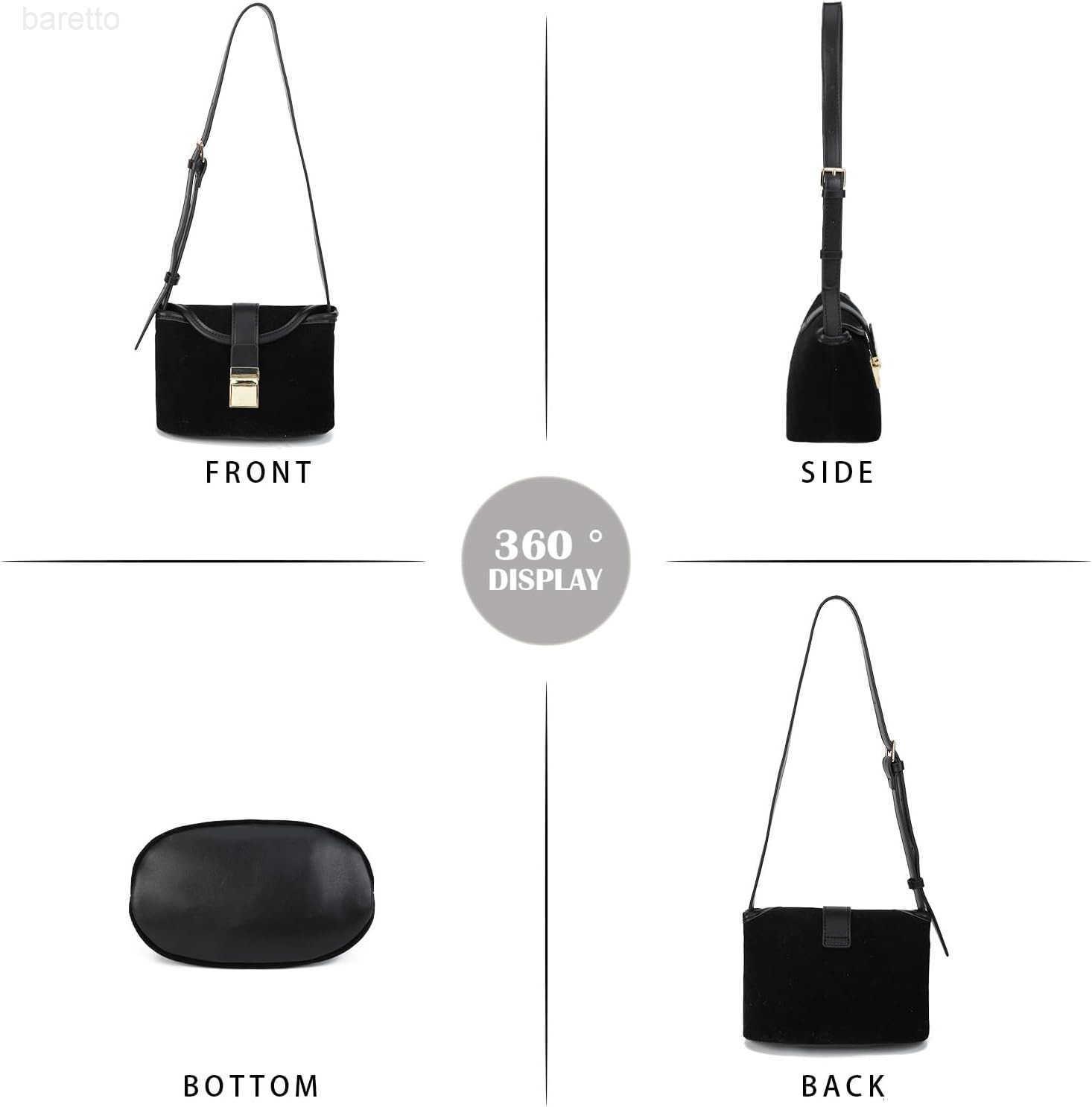 Purse Trendy Crossbody Bags for Women Saddle Shoulder Bag Small Retro Bucket Bags Vintage Mini Satchel Handbags Z251017