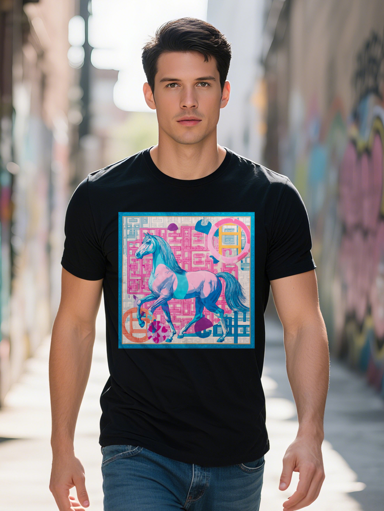 Short Sleeve Patterned Rayon Green Navy Travel Summer Season XXL L Moisture Stretchable Men's Tee Shirt