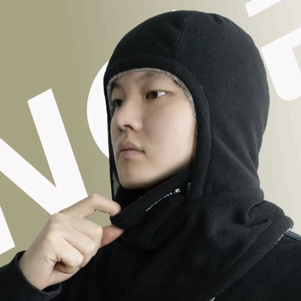 Fleece Balaclava Cycling Cap Coldproof Windproof Warm Hood and Hat Thicken Thermal Ski Windproof Cap Women Men H251017