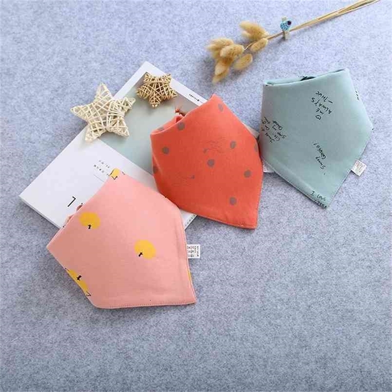 3-pack Moon Print Bibs Set for Baby Products Gear Burp Cloths Care 210528bj