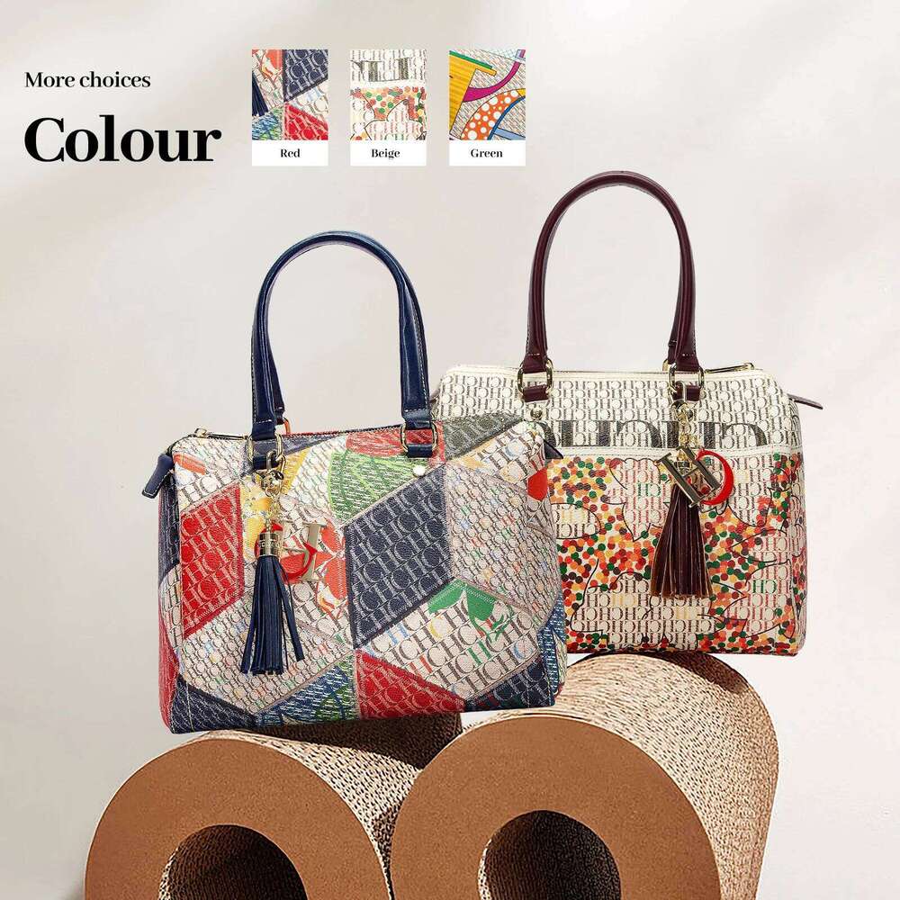 Jacquard Colorful Commuting Crossbody Bag Fashionable and Design Spring 2024 New Women's Handbag