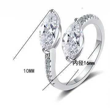 326cttw All Moissanite Rings GRA Woman Sparkling Diamond Wedding Band Anniversary Engagement Ring 925 Sterling Silver JewelryW251017