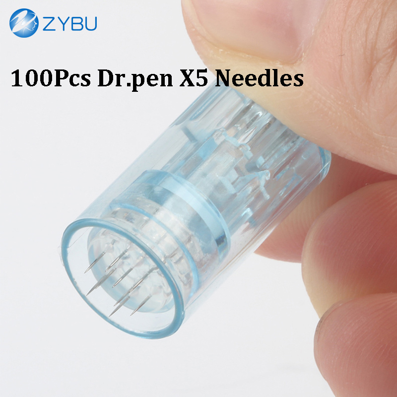Dr Pen X5 Derma Pen Microneedling Cartridges 100 Pcs Mesotherapy Micro Needle Face MTS Beauty Tools Dermapen Kit Replacement Parts Dr.pen Tips Consuma