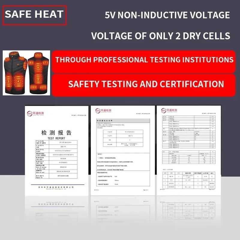 Mens Zone 9 Zone 11 Heated Jacket USB Winter Outdoor Electric Heated Jacket Warm Thermal Jacket Clothing Heated Cotton Jacket H251017