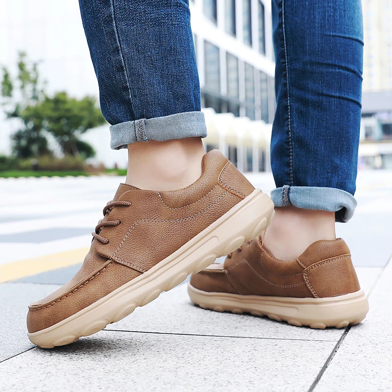 Mens casual leather shoes Genuine Leather Mens Casual Shoes Summer Men Shoes handmade Leather Men Loafers 251013