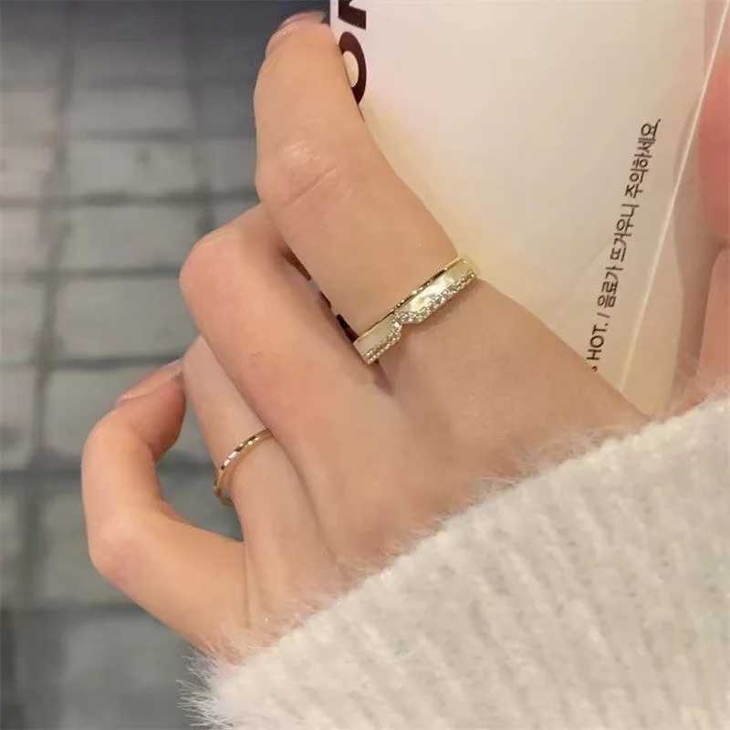 Fashion accessory Zircon Elegant ring French style Z251017