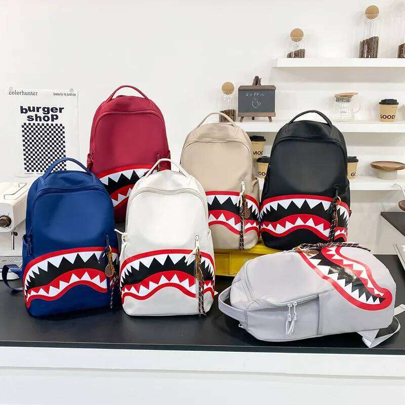 Men's Tactical Backpack: Shark-Mouth Opening Travel Rucksack | Water-Resistant Student Daypack for Outdoor Hiking & College