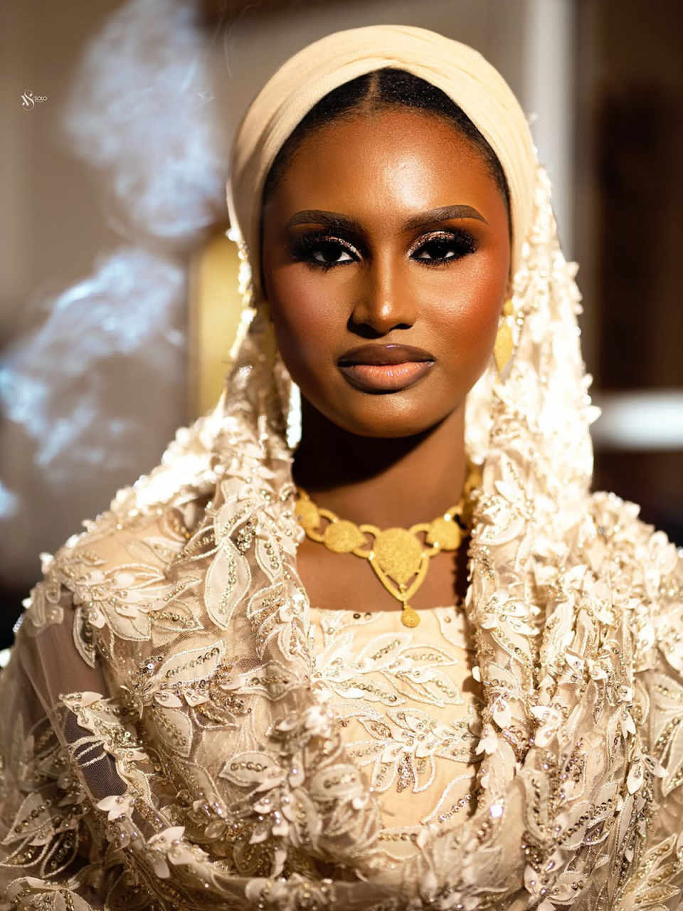 Arabic Style Wedding Dress High-Neck Bridal Gowns With Headscarf Dress Appliques 3D-Lace Vestina De Novia Plus Size Customized H252569