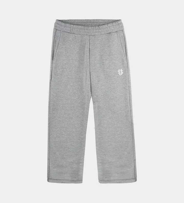 Black Gray Elastic Rope Zipper Hoodie Sweatpants Solid Color Mens Embroidered High Street Hiphop Rap Street PantsXJ251017
