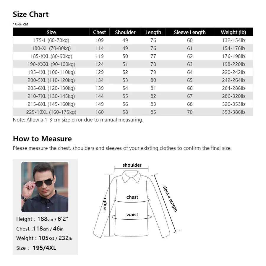Summer Mens Elastic Long Sleeve Shirt Oversize 6XL 7XL 8XL 10XL plus Size Formal Black White Designer HighQuality Traceless J251017
