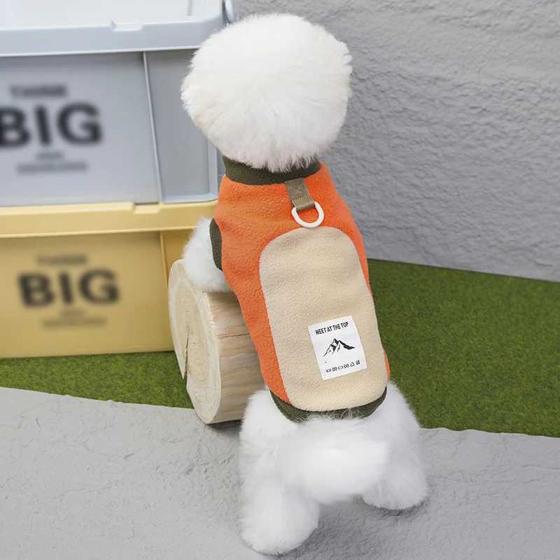 Winter Warm Pet Dog Coat with DRing Fleece Dog Clothes for Small Medium Dogs Puppy Clothes Outfit Dog AccessoriesW251017