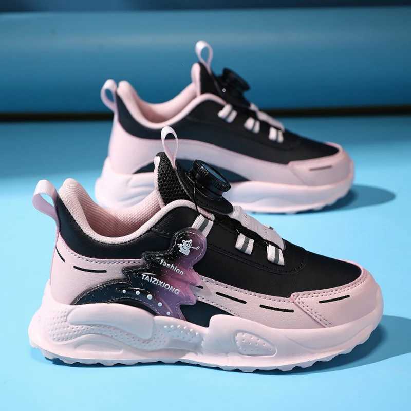Autumn Winter Kids AntiSkid Leather Sneakers for 516 Years Boys Girls Lightweight Casual Walking Tennis School ShoesT251017