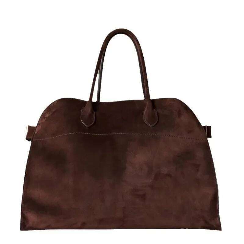 Margaux Commute Platinum Plated Soft Tote With Large Capacity Frosted Genuine Leather Shoulder Bag In Same Style As T