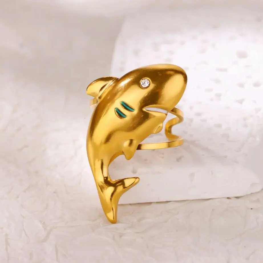 Zircon Sunflower Open Rings For Women Men Gold Color Stainless Steel Ring Wedding Luxury Jewelry Party Gifts bijoux femmesW251017