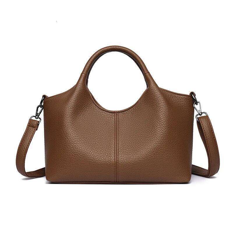 Women S Leather Textured Tote Bag Lightweight Large Capacity Crossbody Shoulder Purse Minimalist Handbag