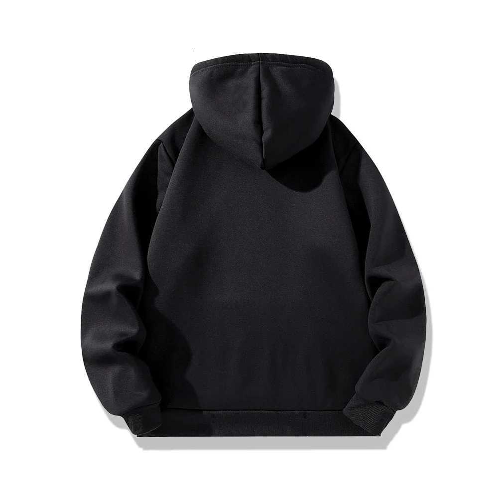 Mens Winter Warm Hoodies Sports Thick Sweatshirts Windproof Thermal Casual Solid Color Loose Long Sleeve Pullover Streetwear Z251017