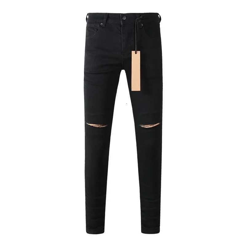 High Street 1 Trendy Mens Jeans Vintage Low Rise Stretch Skinny Button Fly Ripped Hold Fashion Pants1 Y251105