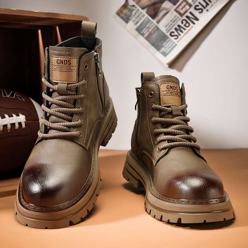 High Quality Mid Top Martin Boots, Outdoor Instagram Plush Leather Shoes