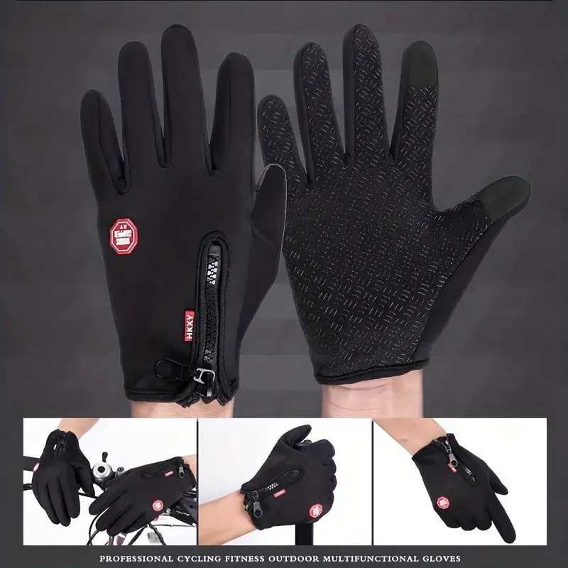 Outdoor Cycling Gloves Bicycles for Warmth and AntiSlip in Autumn and Winter H251017
