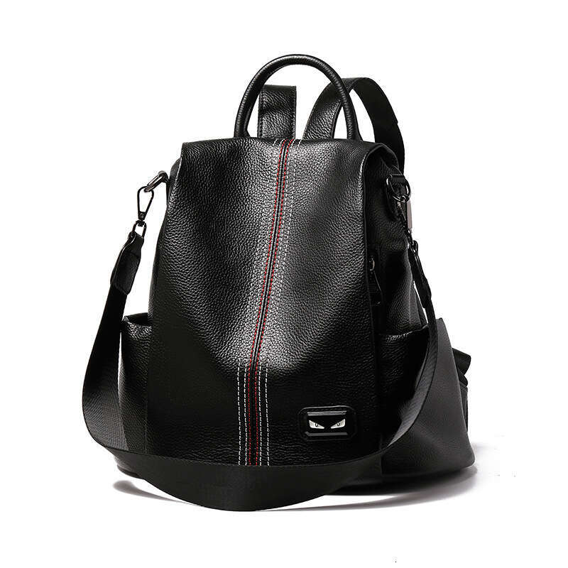 Luxury Bag Women's Genuine New Designer Versatile Soft Leather Fashion S Bag Large Capacity Travel Backpack