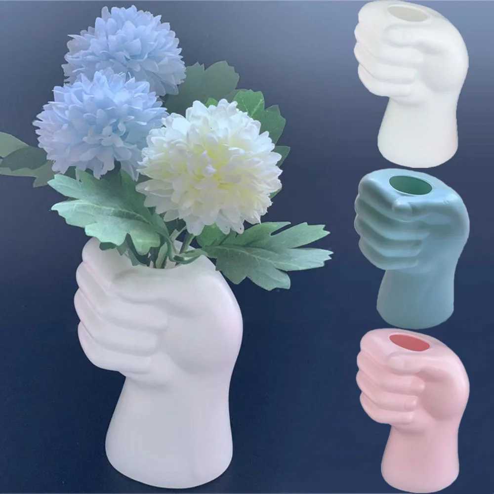 Creative White Resin Vase Delicate Art Arm Body Ornament Human Body Vase Insertion Aesthetic Decorative Home Decoration C251017
