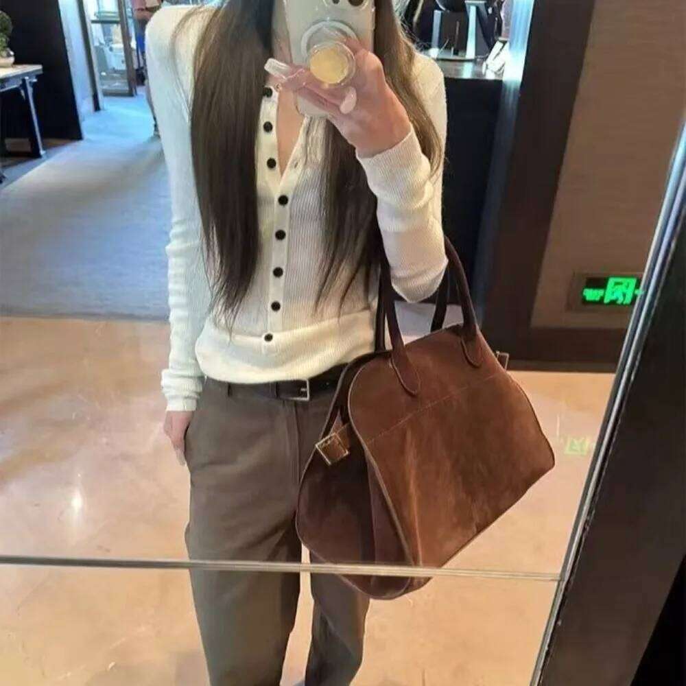 Chic Brown Suede Hobo Bag with Adjustable Buckle Strap Casual Slouchy Design Perfect for Daily Errands and Office Wear