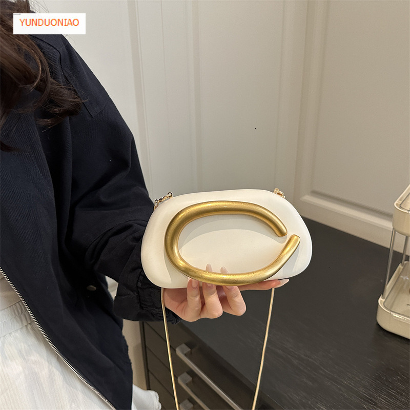 Women's shoulder bag evening bag mini square autumn and winter designer bag retro style metal luxury handbag chain women's crossbody bag