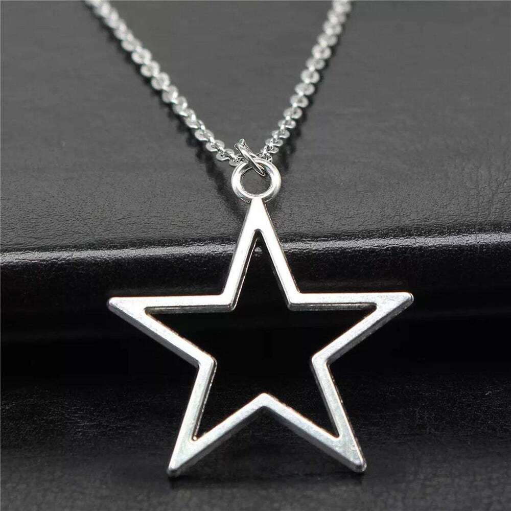 Hot Selling Fashion Simple sier 36x33mm Hollow Star Pendant