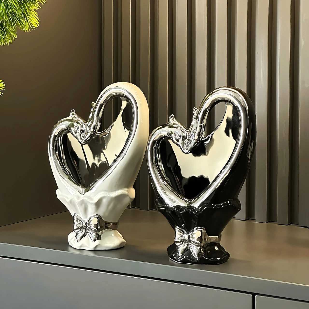 Modern Ceramic Bouquet Vase Creative Living Room Home Flower Arrangement Luxury Highend Ornaments Decorative Flower Device C251017