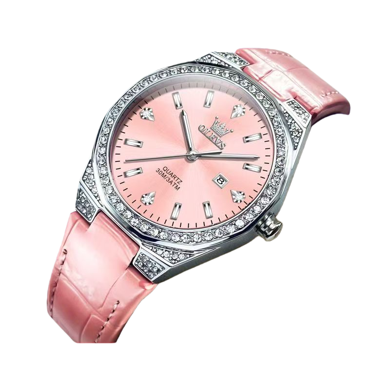 Designer watch ladies watch luminous waterproof leather belt diamond trend fashion temperament quartz