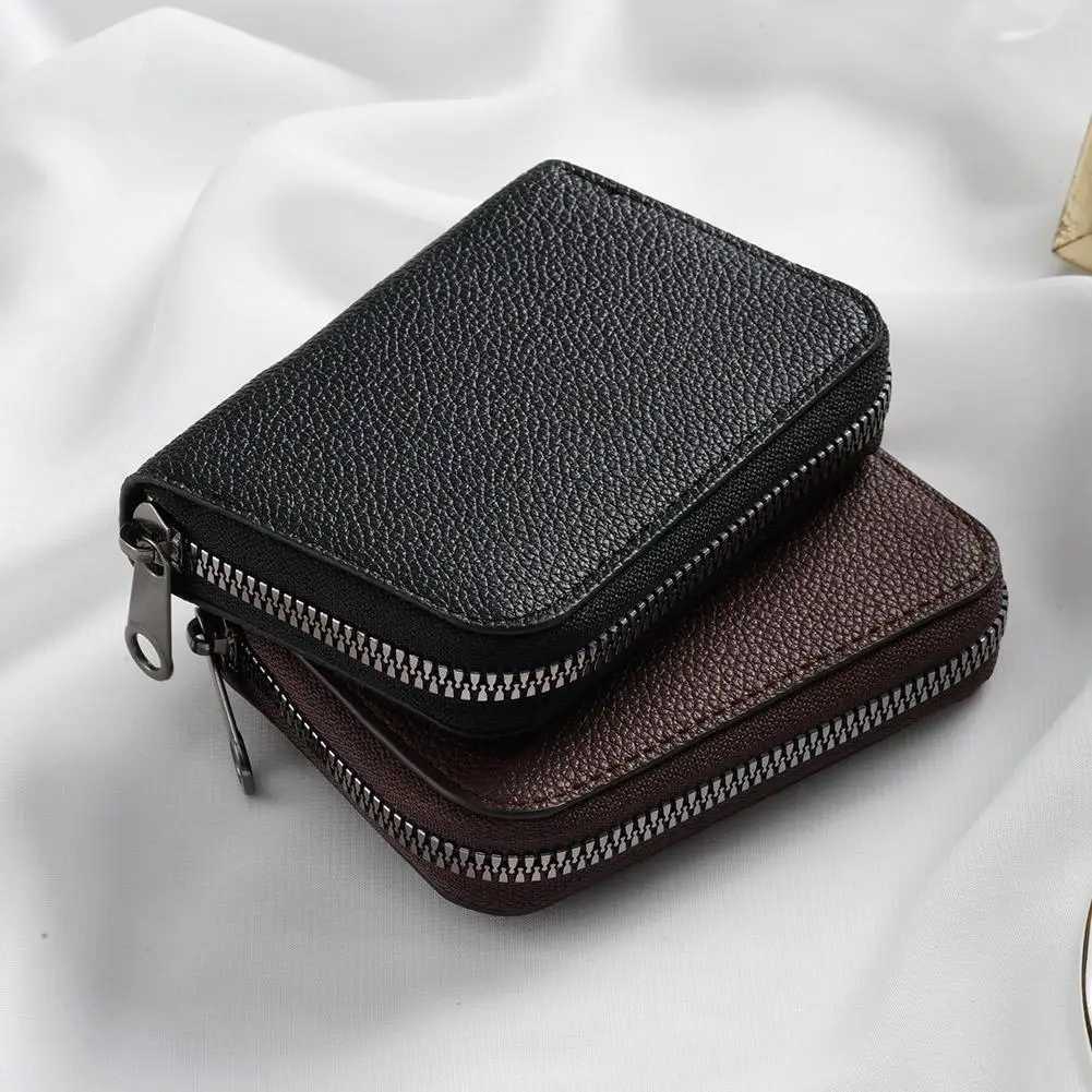 ID Cards Holders Bank Credit Bus Cards Cover Anti Demagnetization Coin Pouch Wallets Bag Business Zipper Card Holder OrganizerW251017