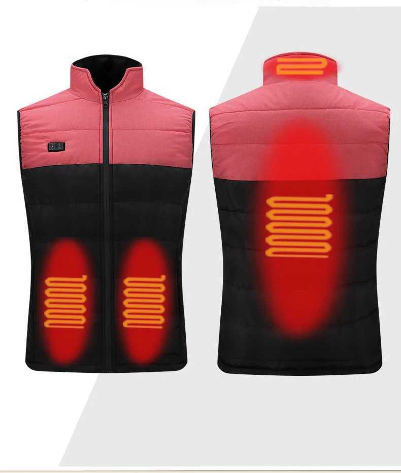 11 Places Heated Vest Men Women Winter Usb Heated Jacket Heating Vest Thermal Clothing Hunting Vest chaqueta chaleco H251017
