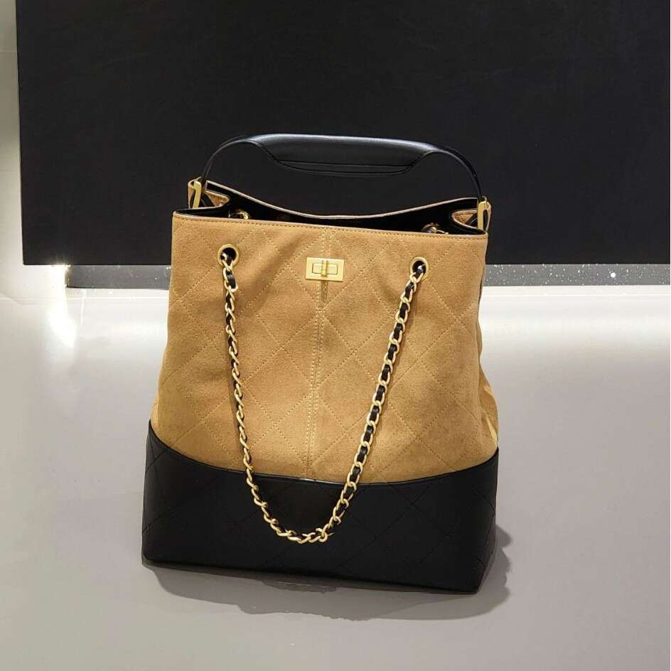 Xiaoxiang Feng Style Bucket High-Quality Texture Diamond Chain Underarm Large Capacity Single Shoulder Crossbody Bag For Women