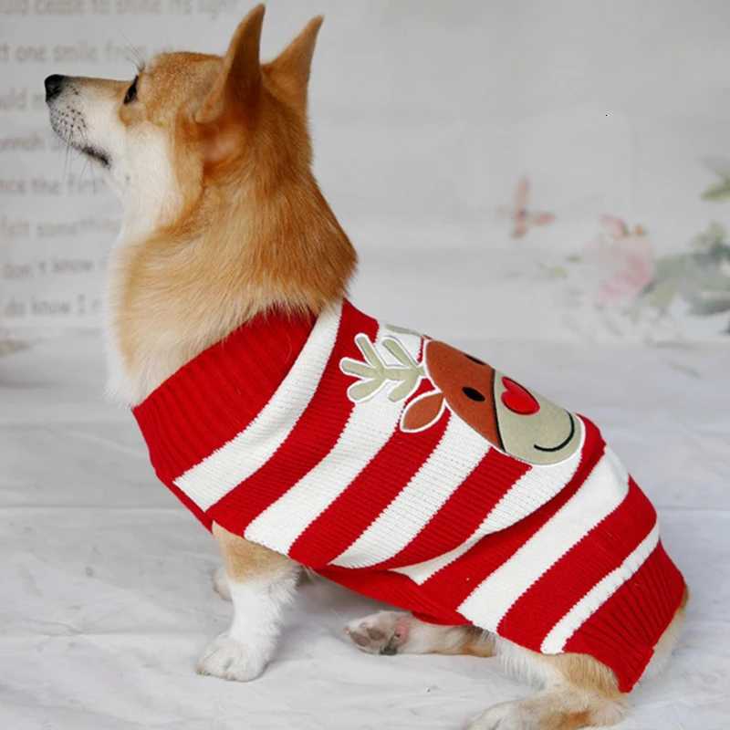 Christmas Pet Dog Clothes For Small Large Dogs Xmas Puppy Big Dog Sweater For French Bulldog Yorkies Dogs Pets Clothing PulloverW251017