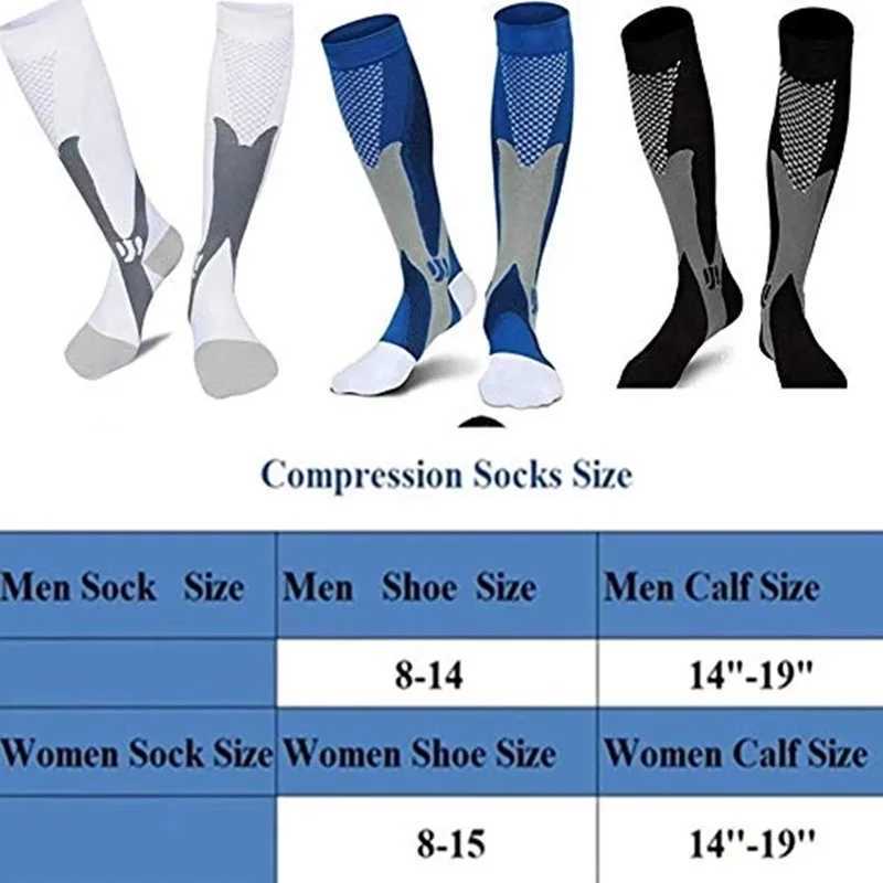 Running Men Women Compression Socks For Football Anti Fatigue Pain Relief 2030 Mmhg Black Compression Socks Fit For Sport Socks C251017