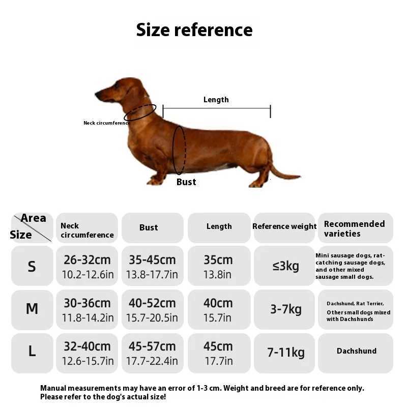 Pet Clothes New Winter Dog Clothes Dachshund Dog Clothes Warm Thickened Casual Dog Outing Vest Cotton ClothesW251017