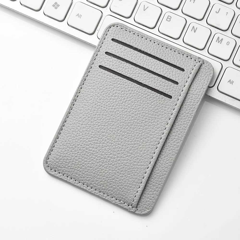 1Pc New Ultrathin Soft Wallet PU Leather Mini Credit Card Wallet Candy Color Bank Credit Card Box Female Male Business Card SetW251017