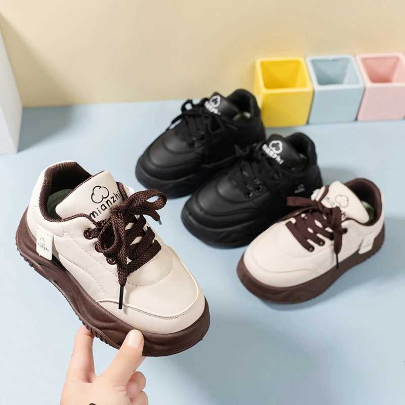 2025 AutumnWinter New Childrens Cotton Shoes Bread Shoes Fleece Thick Bottom Warm Sports Shoes Casual Shoes Skate Kids ShoesT251017