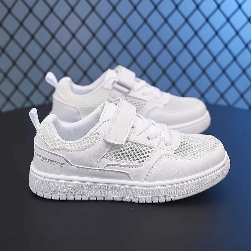 2025 New Leather Kids Running Shoes youngsters teens Casual Fashion Walking Sneakers Breathable Nonslip Girl Tennis FootwearT251017