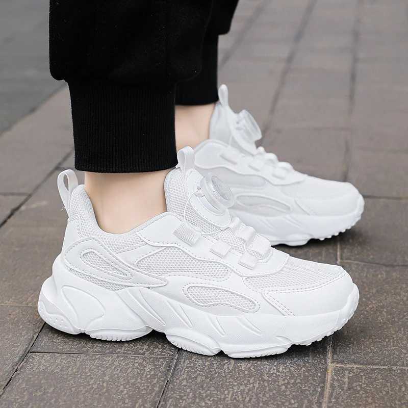 White Kids Shoes For Boys And Girls Fashion Children Comfortable Breathable Sneakers Nonslip School Casual Walking FootwearT251017