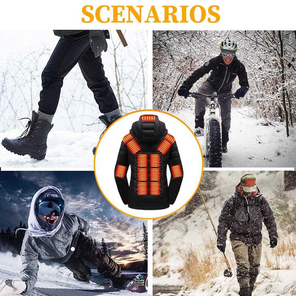 Stylish Winter Heated Coat for Women 21152 Heating Areas 4 Switches 3Temp Options Great for City Commute Ski Trips H251017