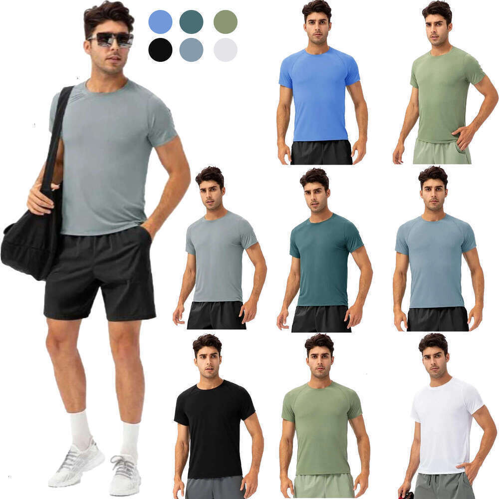 new style TOP Outfit Running luluity lemonism Shirts Men short T-shirt shorts luluity lemonism set men shirt Gym short Sportswear Quick Dry lemonismn Sets leggin