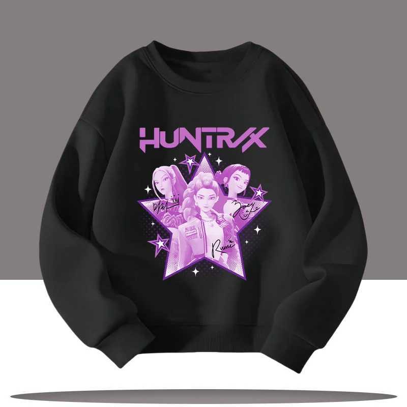 Kpop Demon Hunters New Childrens Roundneck Sports Shirt with Print 312 Years Old Cute Girl Casual Top C251017