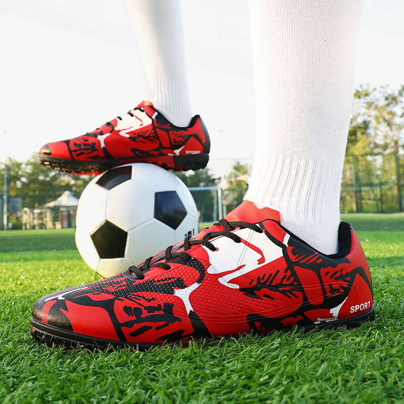 Dou Chuan Short Training new Men Broken Sports Low Top Youth Long Spike Soccer Shoes Large Size