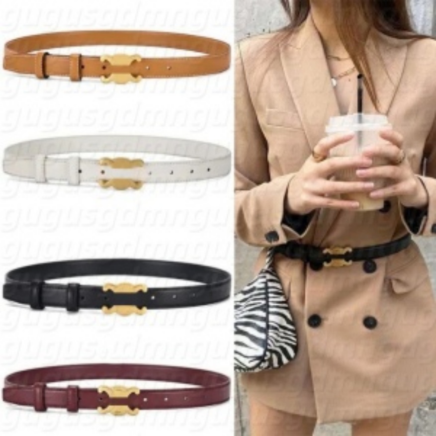 designer luxury belts for women belt genuine leather cowhide width 2.5cm men designers belt big smooth golden buckle womens belts waistband with box aaa