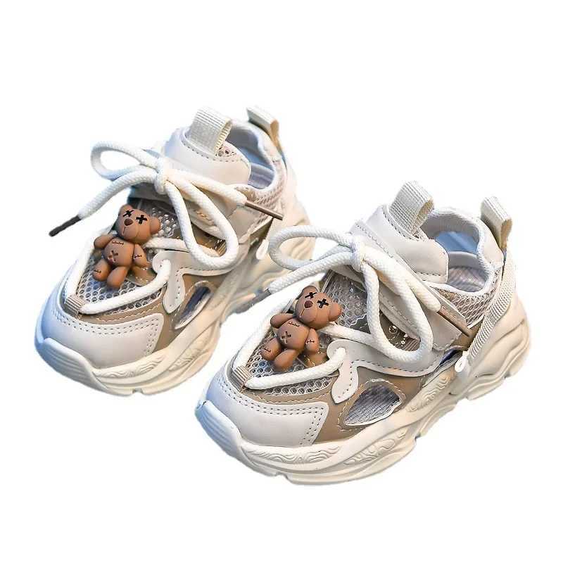 Size 2136 Children Shoes 2025 Summer Breathable Mesh Kids Sneakers Unisex Boys Girls Casual Sports Shoes Black Beige PurpleT251017