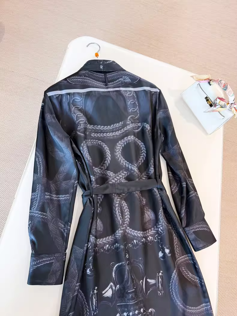 H brand designer silk shirt Brides Gala en Fleurs Womens summer shirt casual business shirt office lady Fashion OOTD88